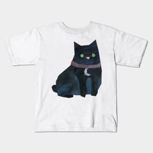 black cat Kids T-Shirt